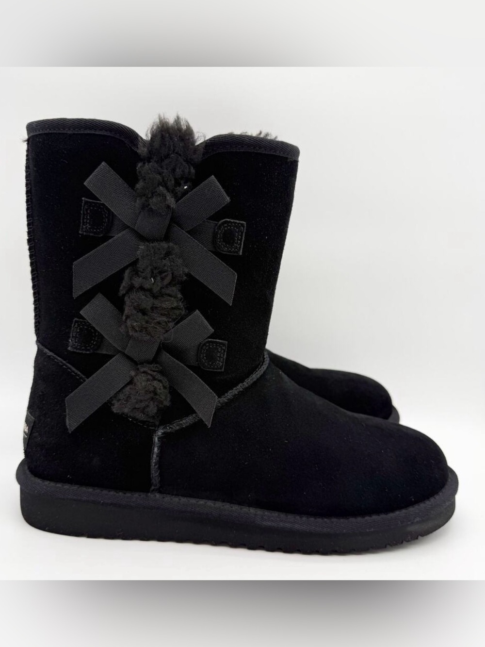 Koolaburra by UGG Black Bow Tall Boots Women’s Size 9